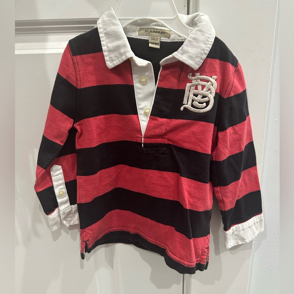 Toddler button up Burberry shirt